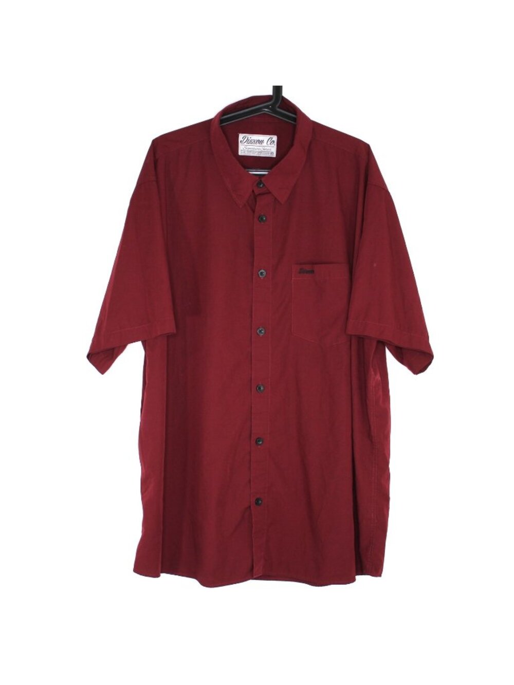 Dixxon Mens 3XL Bamboo Blend Spell Out Button Up Shirt N1436